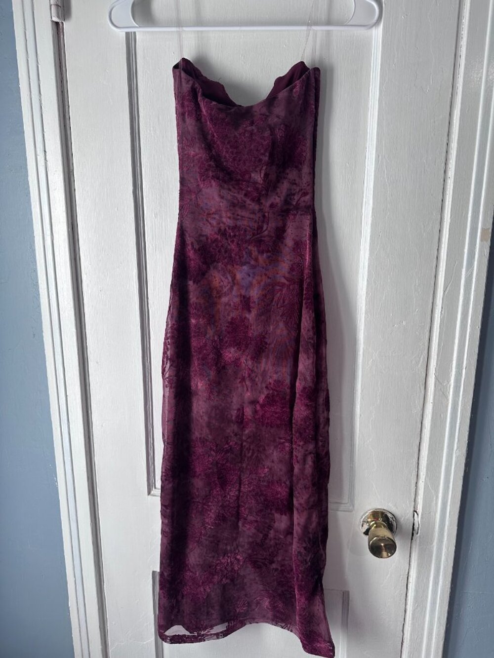 Windsor Purple Strapless Midi Dress
